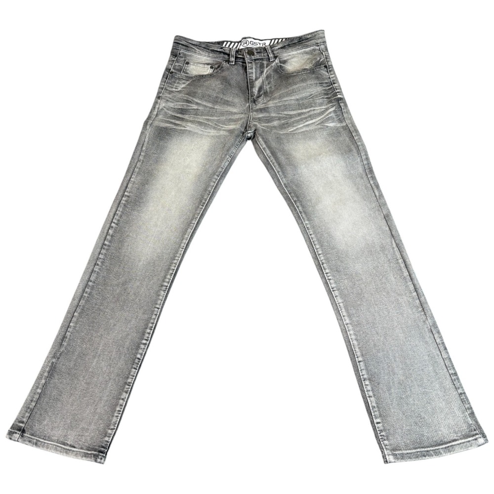G Star RAW Jeans Mens 30 (32x30.5) Gray Denim Stretch Medium Wash Straight Leg